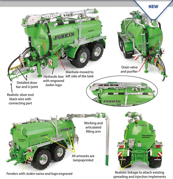 Joskin Volumetra 20000D Green version - 1:32